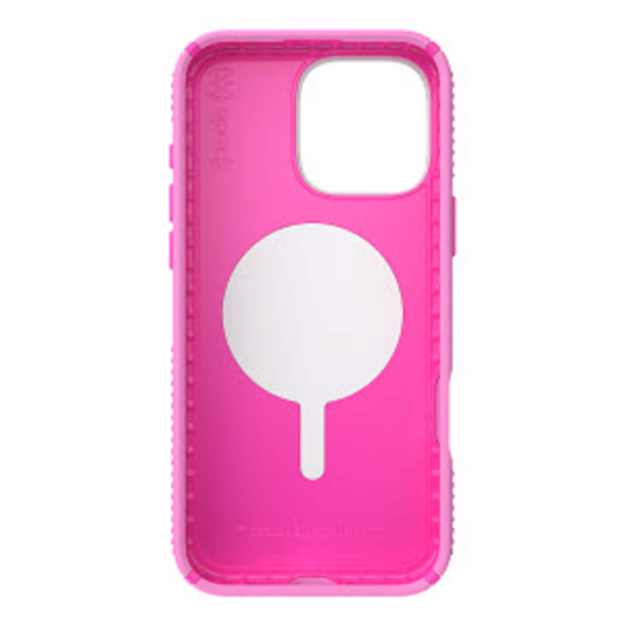 Alt View 1. Speck - Presidio Perfect Clear ClickLock Case with MagSafe for Apple iPhone 16 Pro Max - True Pink.