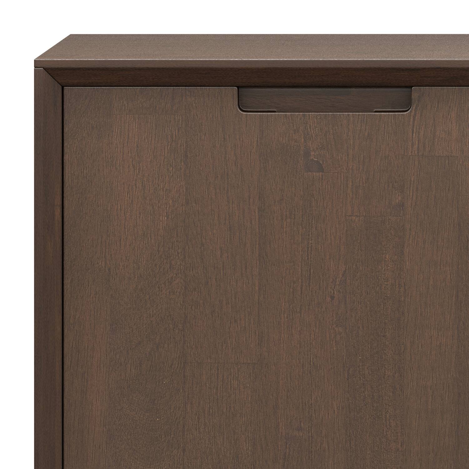 Alt View 7. Simpli Home - Banting Solid Wood 32 inch Storage Cabinet in Walnut Brown (Set of 2) - Walnut Brown.