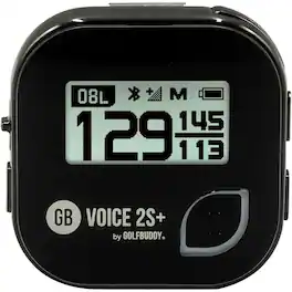 Golfbuddy - Voice 2S+ Talking GPS Rangefinder - Slope On/Off, 40K+ Courses,18-Hr Battery, QZSS/GLONASS, IPX3, 10-Language Voice Pack - Black