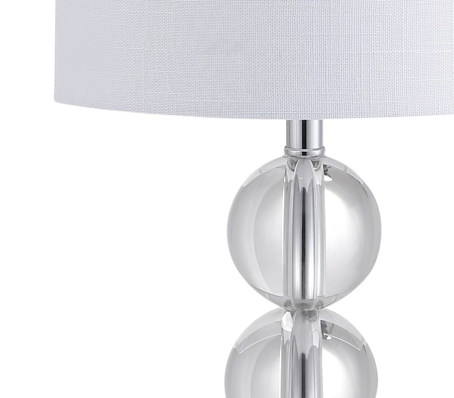 Alt View 6. Jonathan Y - Brooklyn 17.5" Crystal LED Table Lamp, Clear - Clear.