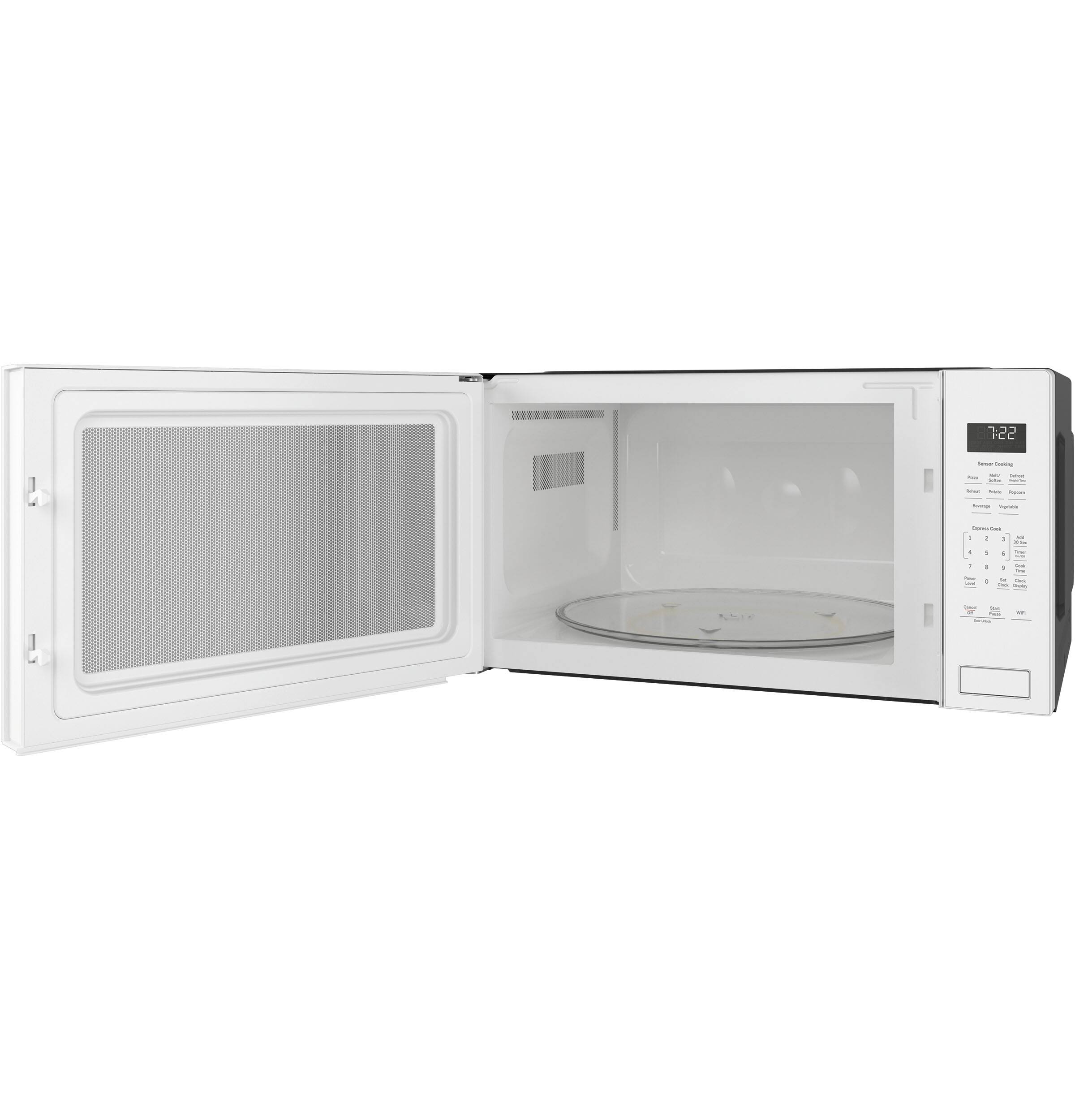 Alt View 12. GE Profile - 2.2 Cu. Ft. Built-In Microwave with Sensor Cooking and Glass Touch Controls - White.