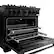 Alt View 12. ZLINE - ZLINE 36 in. 5.2 cu. ft. Freestanding Select Gas Range w/ 6 Burners & Convection Oven in Black Stainless (HGRB-36) - Black Stainless Steel.