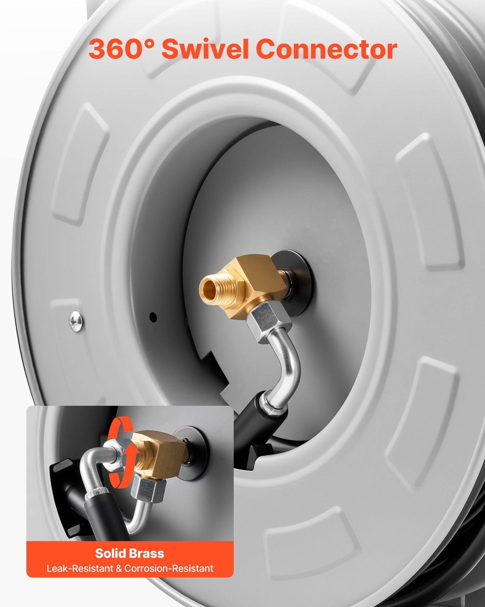 360° Swivel Connector

Solid Brass
Leak-Resistant & Corrosion-Resistant