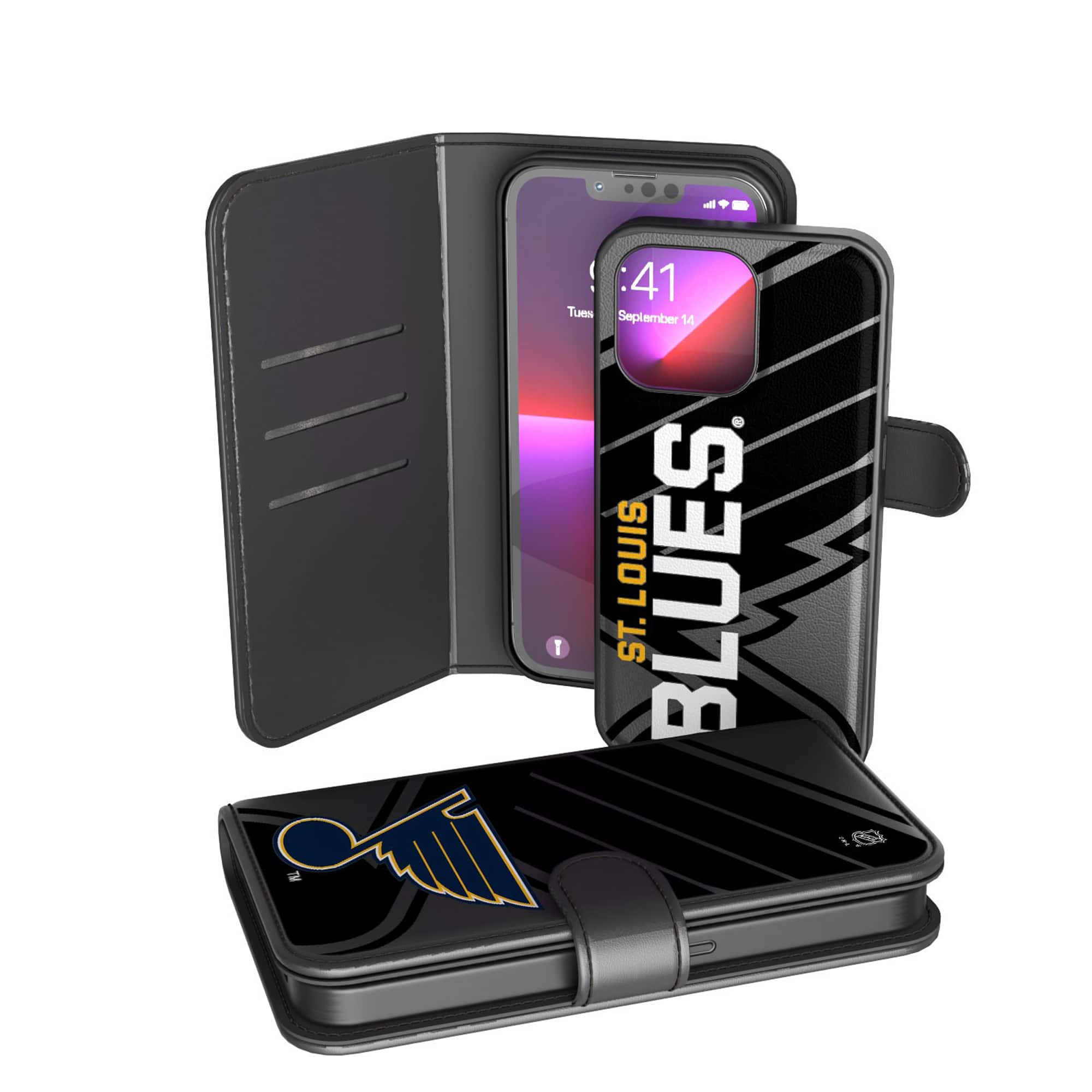 Keyscaper - NHL - St. Louis Blues iPhone Wallet Case - 12 Pro Max - Multicolor