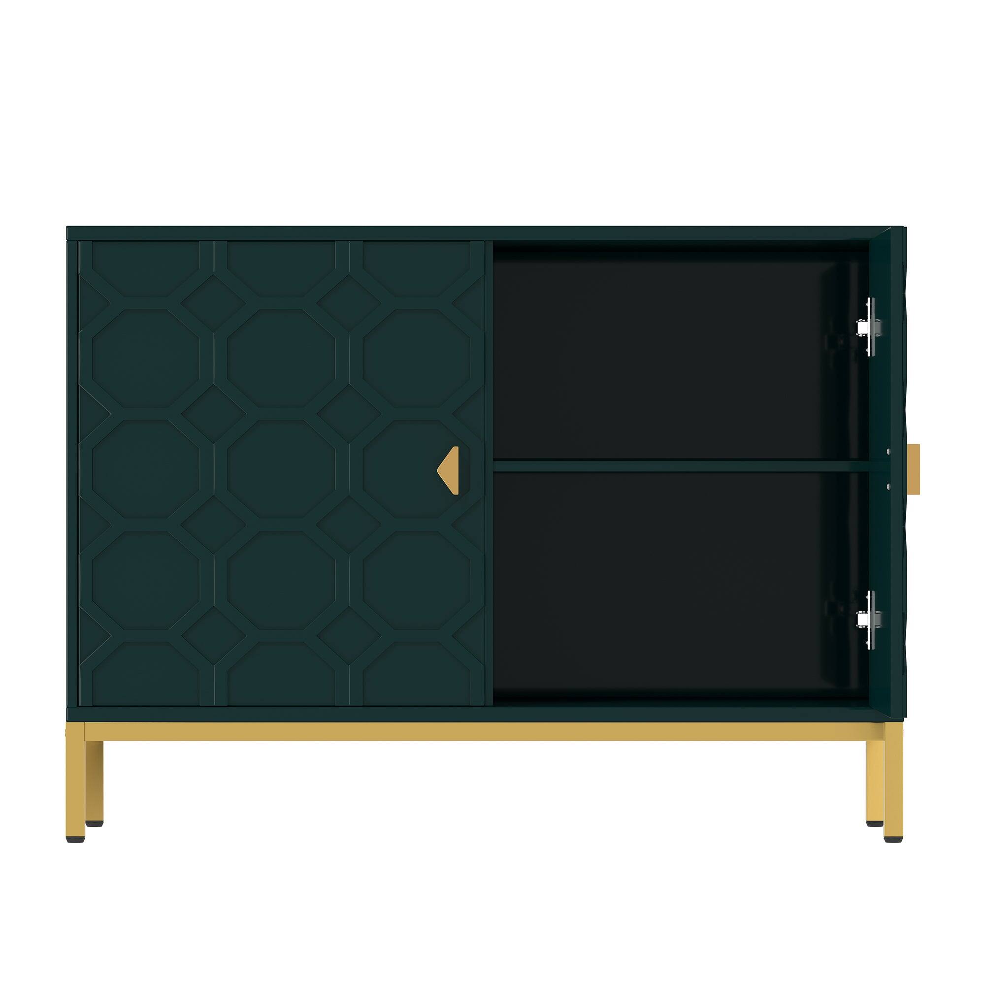 Alt View 8. Boyel Living - Freestanding Storage Cabinet 2-Door Accent Cabinet - Green.
