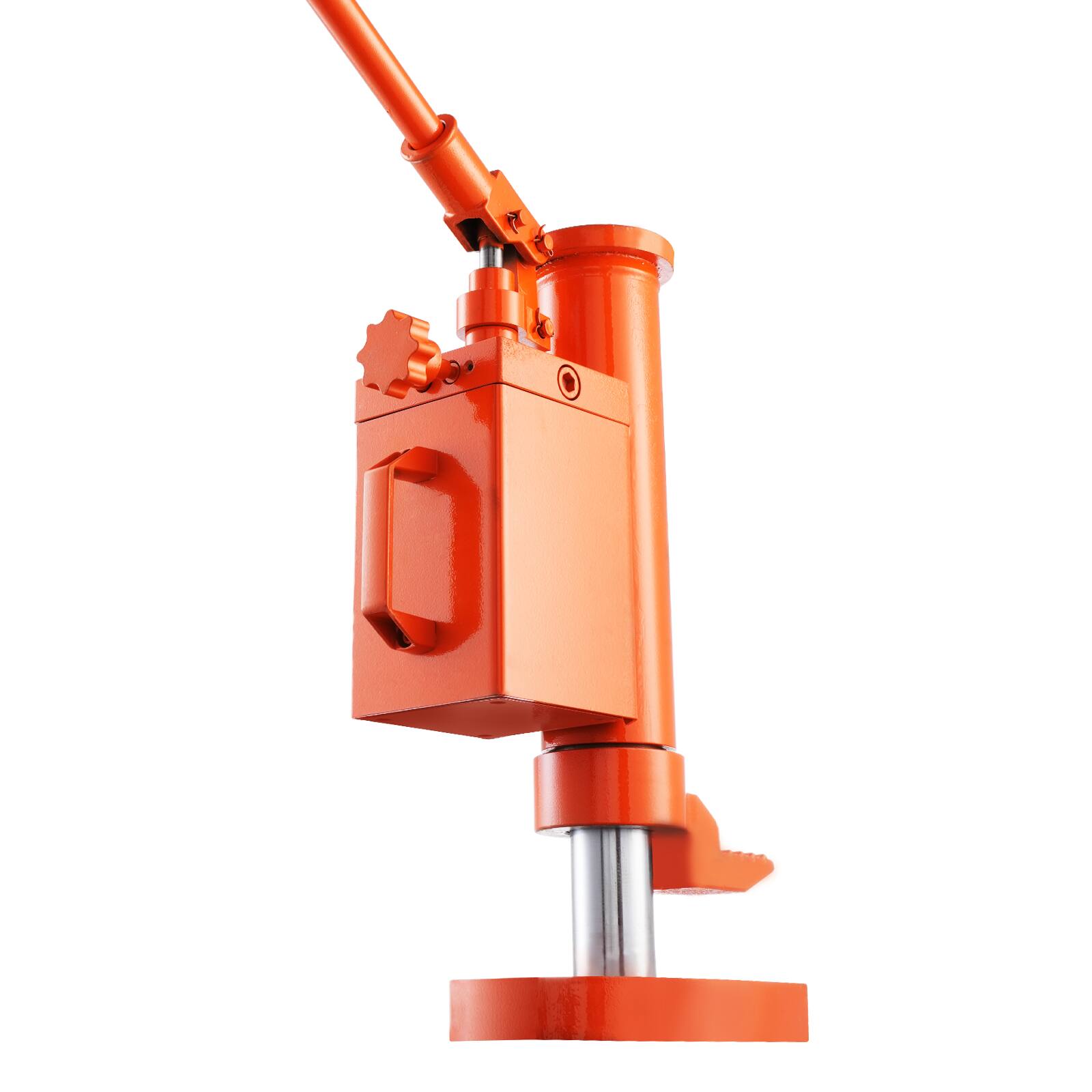 Alt View 5. VEVOR - Hydraulic Toe Jack, 5 Ton On Toe Toe Jack Lift,10 Ton On Top Lift Capacity Machine Jack, 1.0-9.1 in Toe Height,14.6-22.4 - Orange;Black.