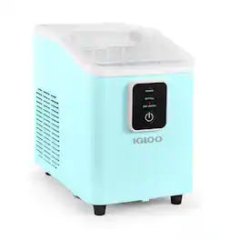 Igloo - 26-lb. Self Cleaning Ice Maker - Aqua