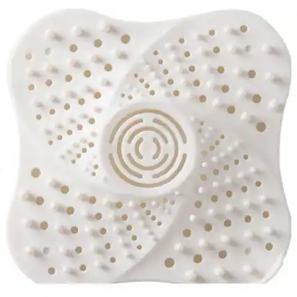 Front. Kitcheniva - Bathroom Drain Hair Catcher White - White.