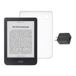 Kobo - Clara BW eReader with and AC Bundle - 2024 - Clear Case