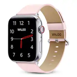 Waloo - Leather Grain Band For Apple Watch - Pink