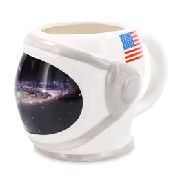 Silver Buffalo - NASA Space Helmet 3D Sculpted Ceramic Mug | Holds 20 Ounces - Multi-Colored
