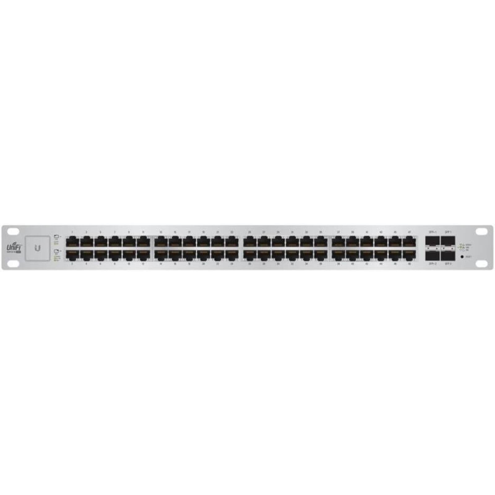 Alt View 1. Ubiquiti - US-48-500W 48-Port Gigabit PoE+ Managed Switch with 2x 10G SFP+ and 2x 1G SFP Uplinks.