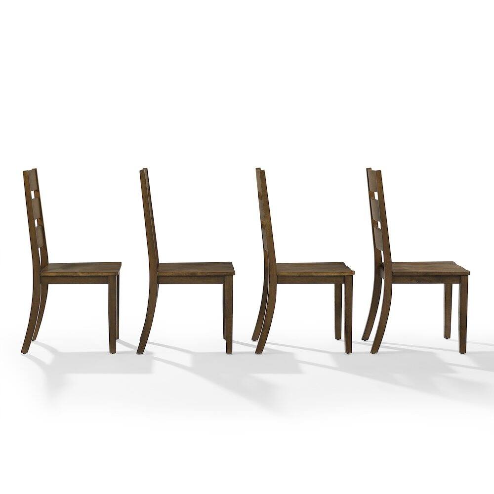 Alt View 2. Crosley Furniture - Joanna 4-Piece Ladder-Back Dining Chair Set - Black.