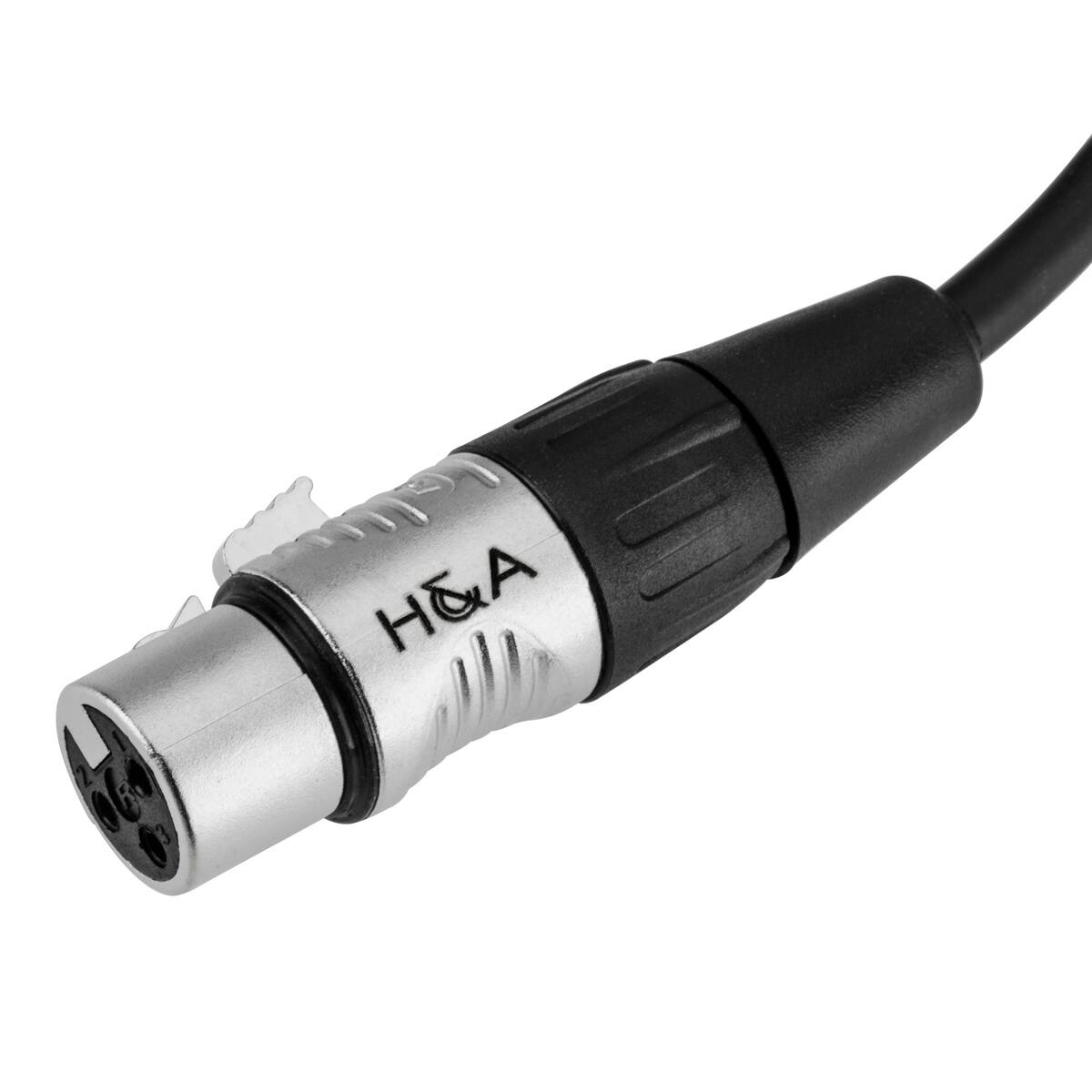 Alt View 2. H&A - H&A HA Elite Pro 1/4" TRS M to XLR F Professional Interconnect Cable, 3'.