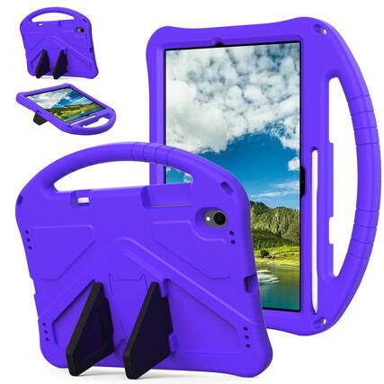 Front. UUCOVER - Kids Case for Samsung Galaxy Tab S11 11-inch 2025 SM-X730 SM-X736B,Shockproof EVA Case Handle Kickstand Back Cover - Purple.
