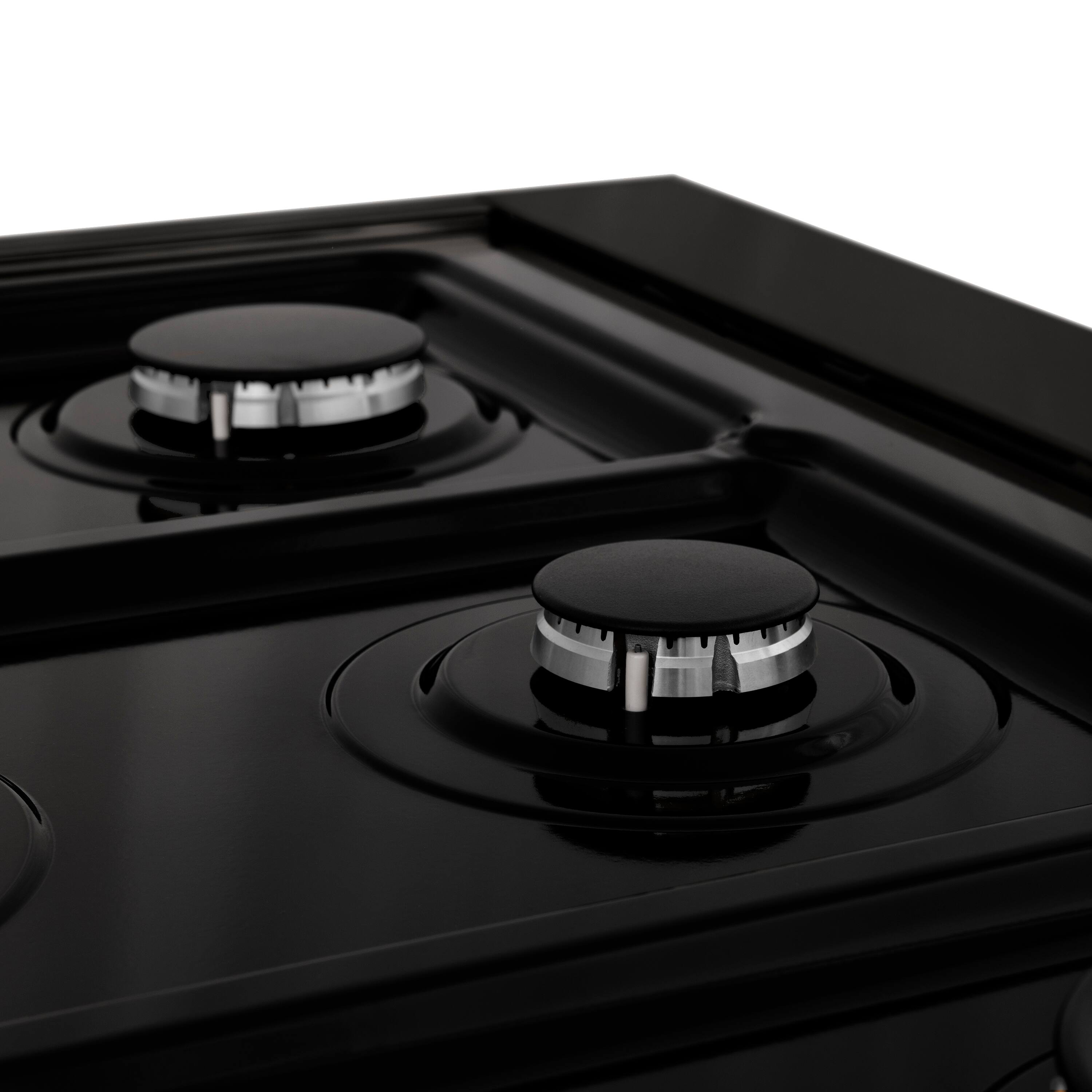 Alt View 4. ZLINE - ZLINE 48 in. Classic Gas Rangetop with 8 Burners and Porcelain Cooktop in Black Stainless Steel (RTB-48) - Black stainless steel.