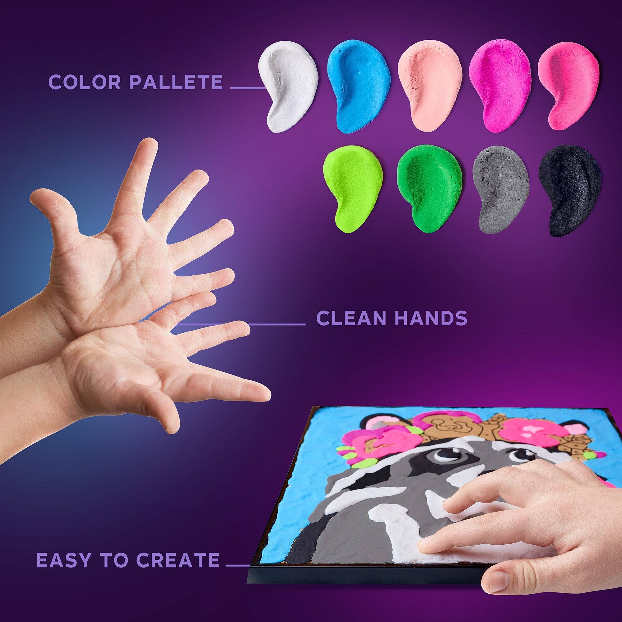 COLOR PALLETE
CLEAN HANDS
EASY TO CREATE