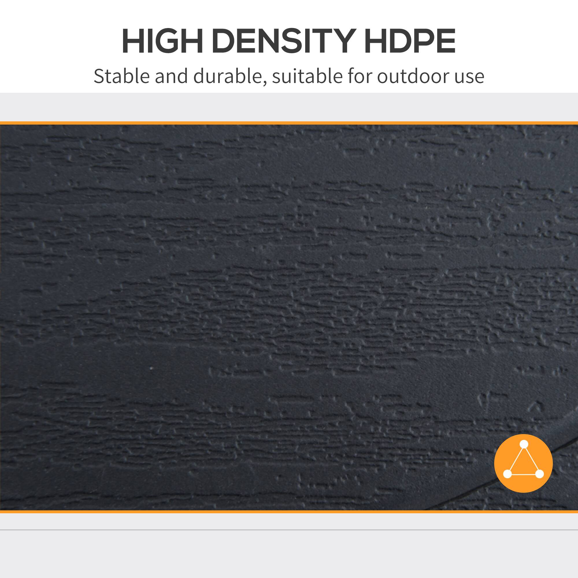 HIGH DENSITY HDPE
Stable and durable, suitable for outdoor use