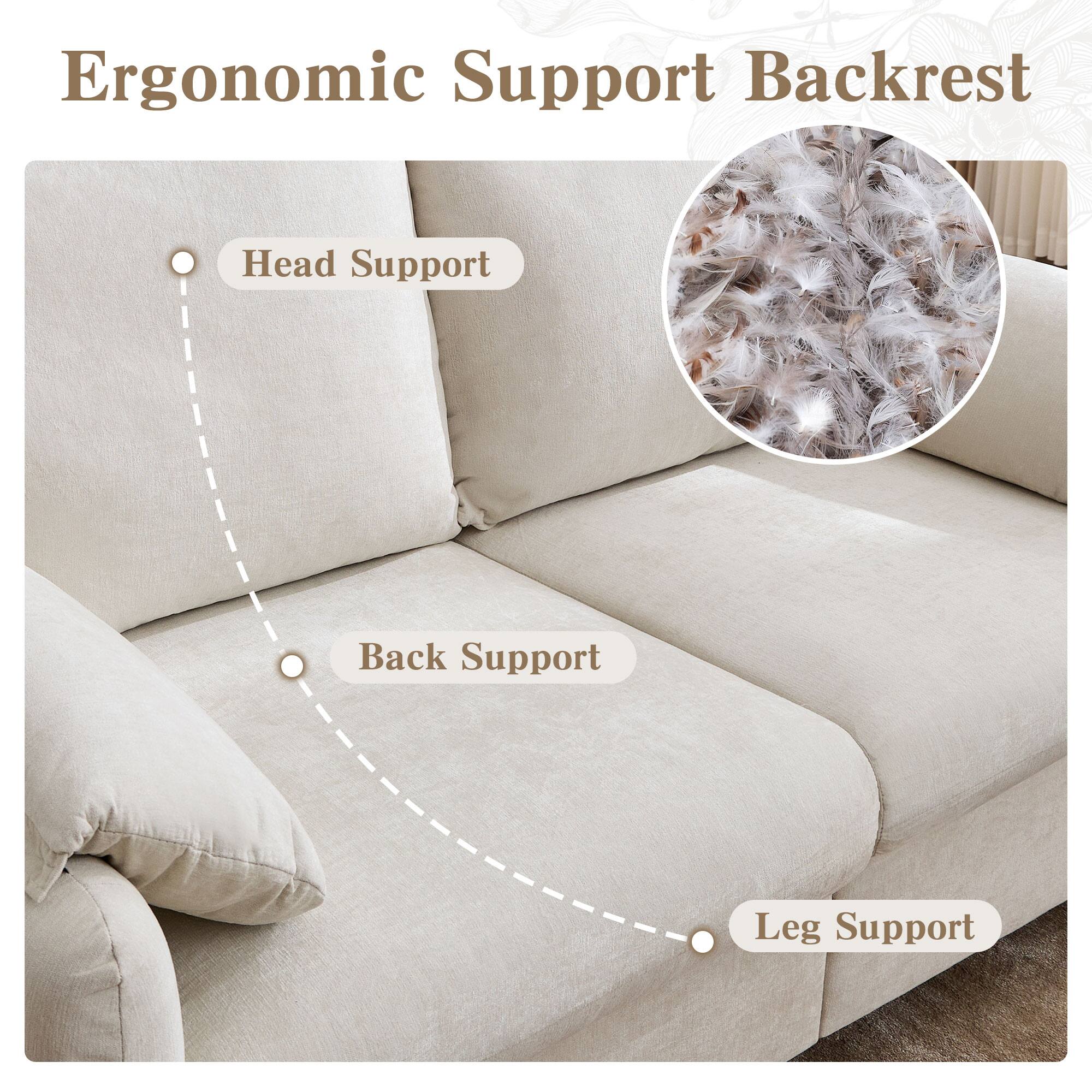 Ergonomic Support Backrest

- Head Support
- Back Support
- Leg Support