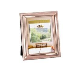 Jiallo - Beveled Frame 4x6 w/Beaded Border, Finish Aluminum - Copper