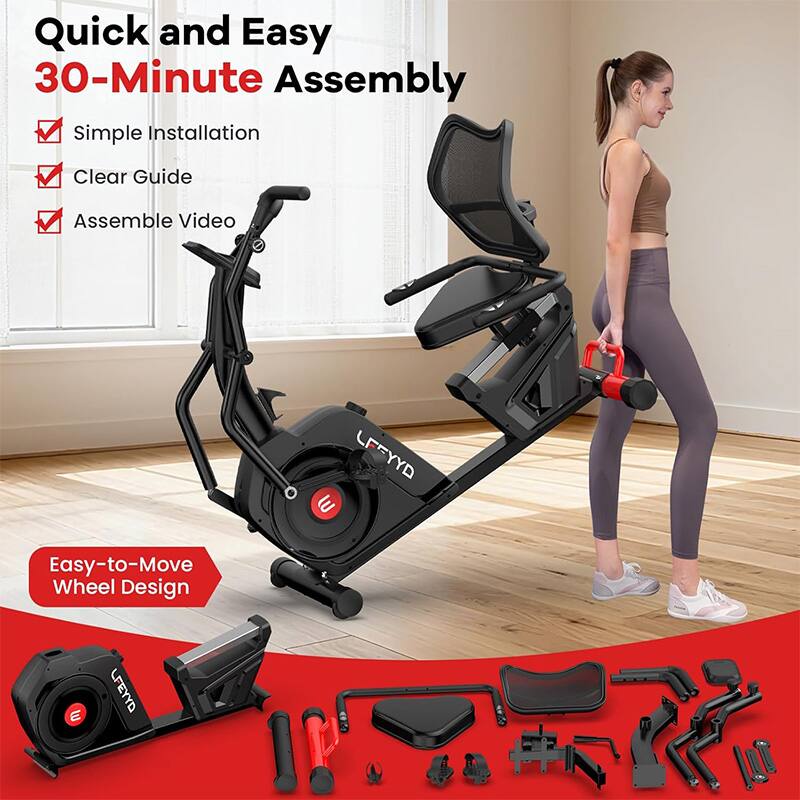 Quick and Easy 30-Minute Assembly  
Simple Installation  
Clear Guide  
Assemble Video  

Easy-to-Move Wheel Design  

LFEYYD