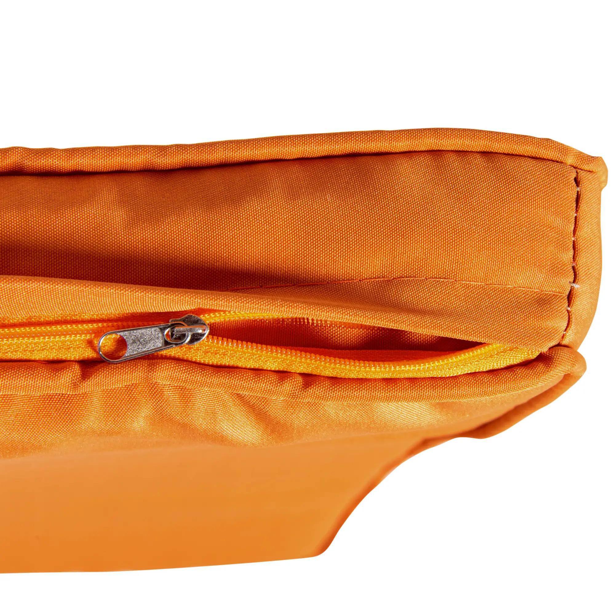 Back. Resenkos - Resenkos 2-Person Wicker Swing Bench, Outdoor Patio Swing Chair With Cushions,  Perfect for Garden, Orange.