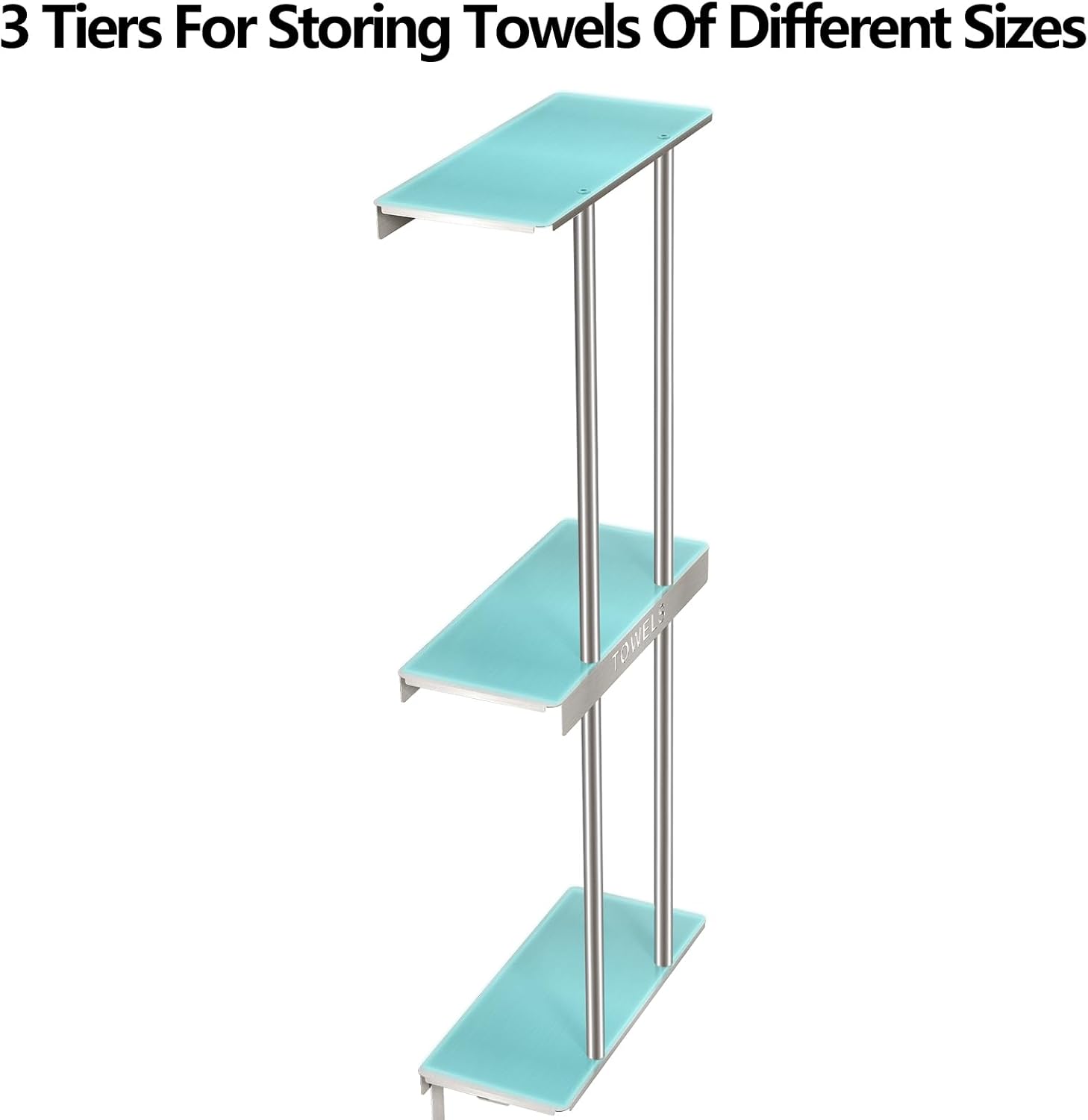 3 Tiers For Storing Towels Of Different Sizes