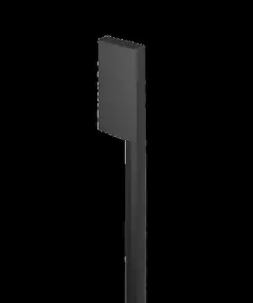 Front. Fisher & Paykel - Rectangular Black Handle for Integrated Refrigerator Freezer Compatible with F&P RS2474BRU1 - Black.