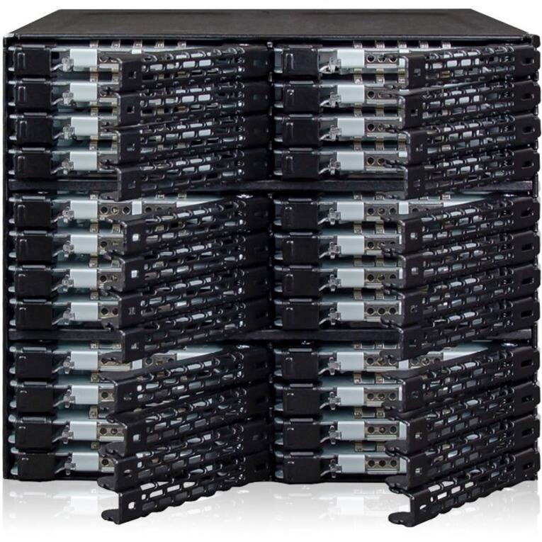 Alt View 6. Icy Dock - ToughArmor MB924IP-B Drive Enclosure for 5.25" SATA, Serial Attached SCSI [SAS] - Mini-SAS Host Interface External.