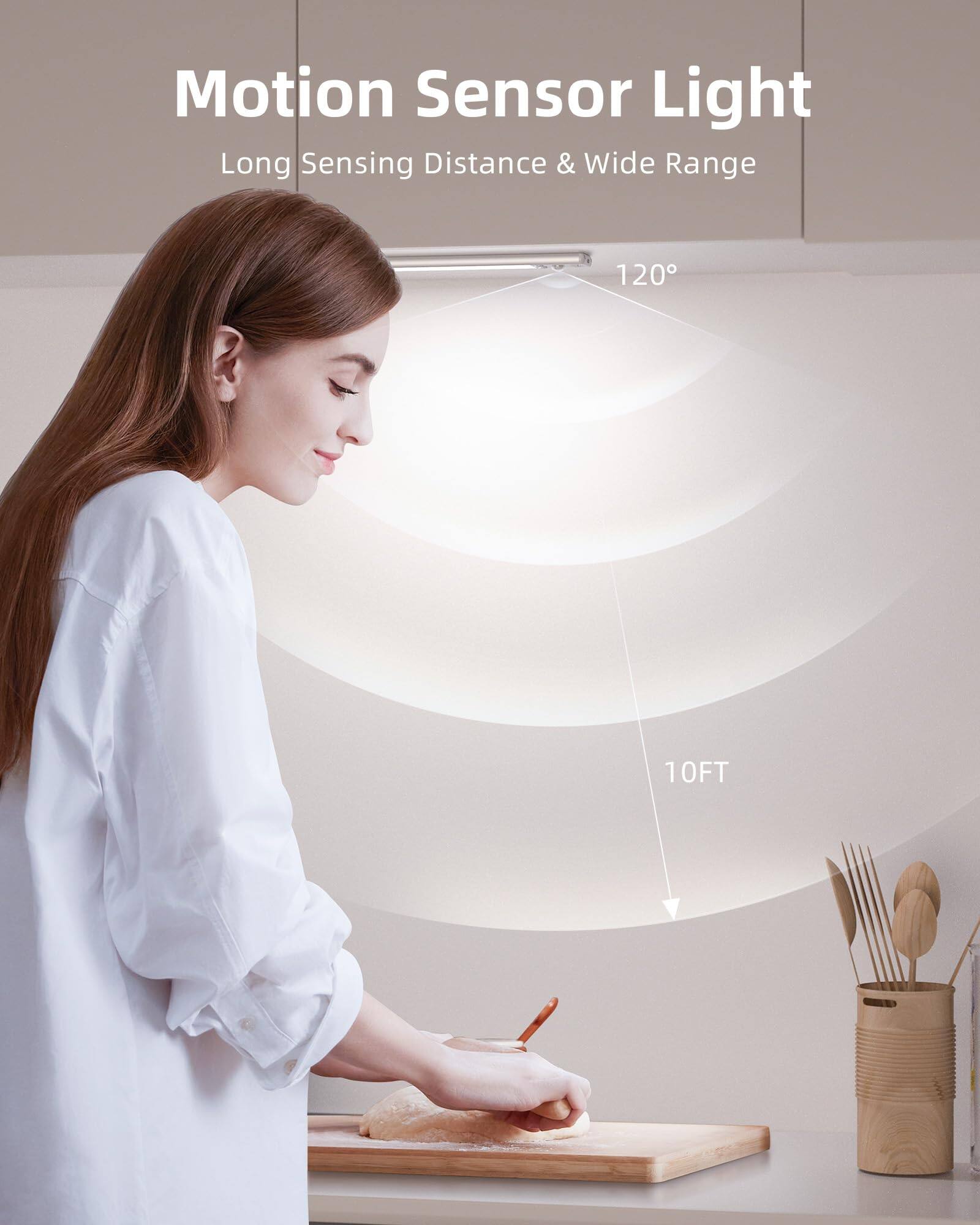 Motion Sensor Light  
Long Sensing Distance & Wide Range  
120°  
10FT
