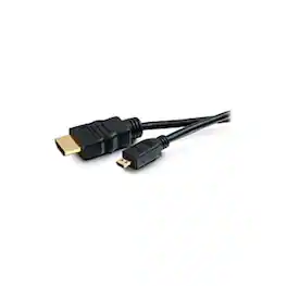 C2G - Refurbished Excellent - 3m High Speed HDMI to HDMI Micro Cable with Ethernet (9.8ft) - HDMI for Audio/Video Device - 9.84 ft - 1 x HDMI (Micro T - Black