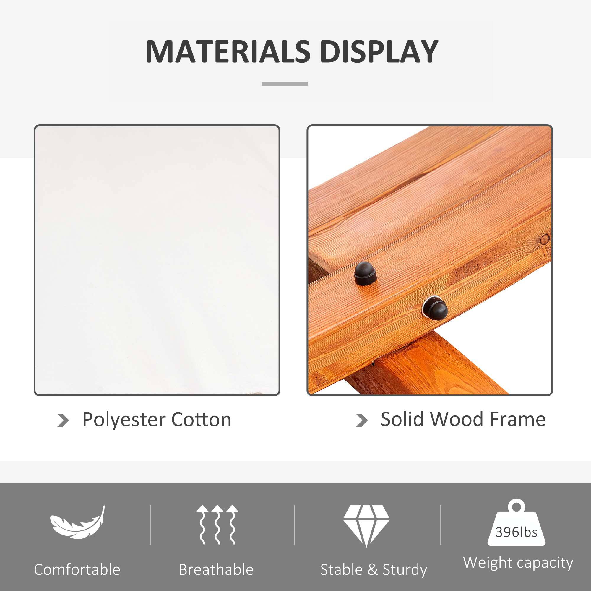 MATERIALS DISPLAY
Polyester Cotton
Solid Wood Frame
396lbs
Comfortable
Breathable
Stable & Sturdy
Weight capacity