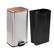 Alt View 15. Honey-Can-Do - Set of Stainless Steel Step Trash Cans with Lid - Silver.