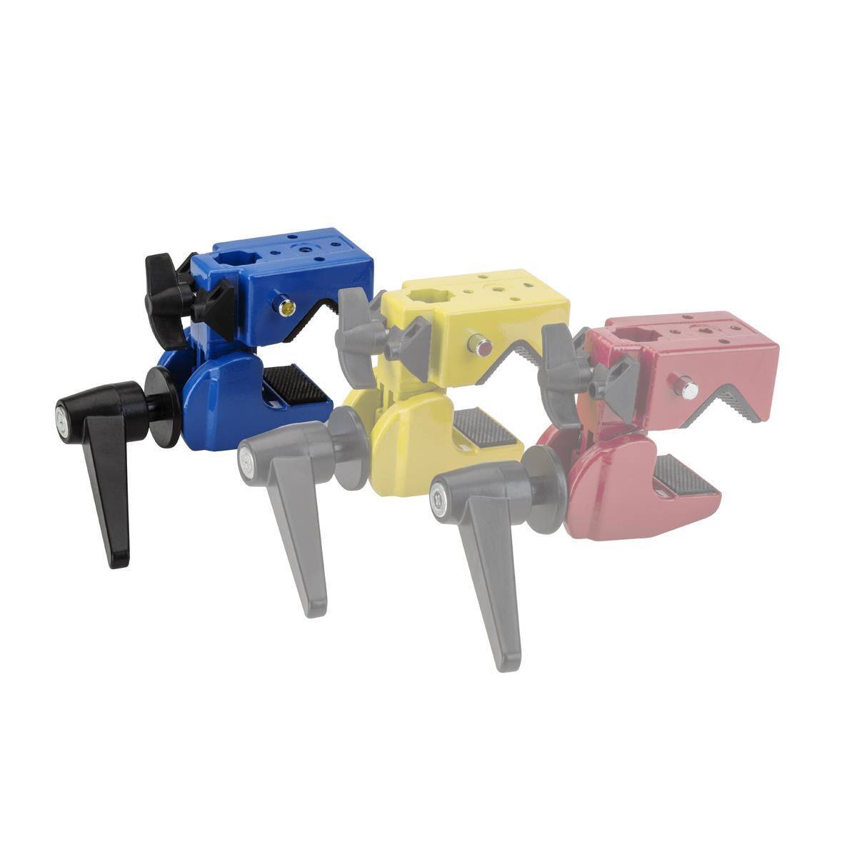 Alt View 4. Flashpoint - Flashpoint Super Clamp, Blue, No Stud.