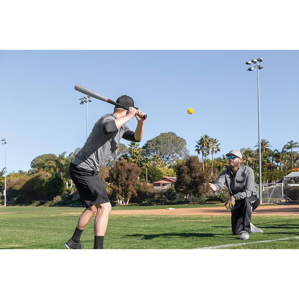 Alt View 1. SKLZ - SKLZ Premium Impact Practice Baseballs 6-Pack - Yellow - Yellow.