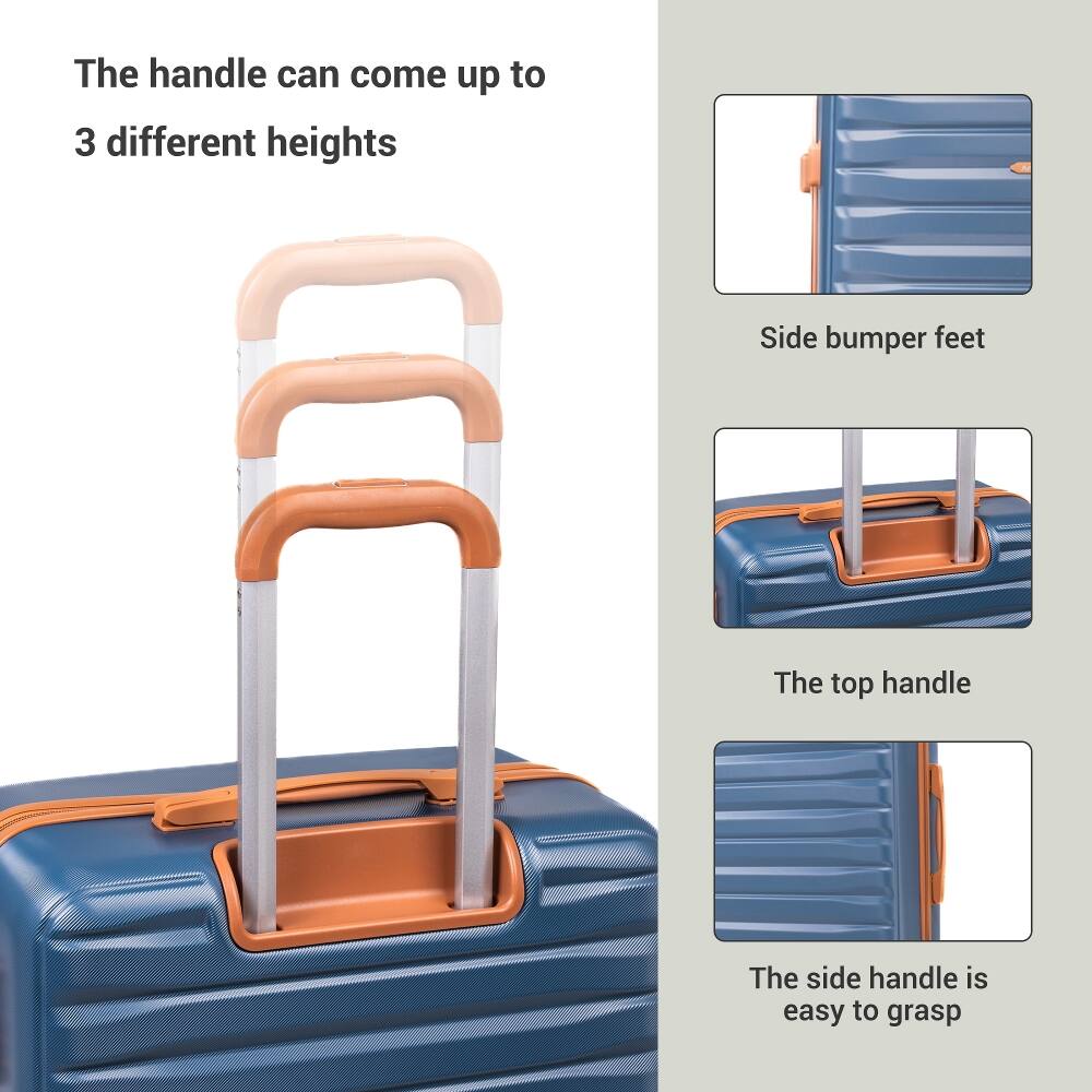 The handle can come up to 3 different heights

Side bumper feet

The top handle

The side handle is easy to grasp