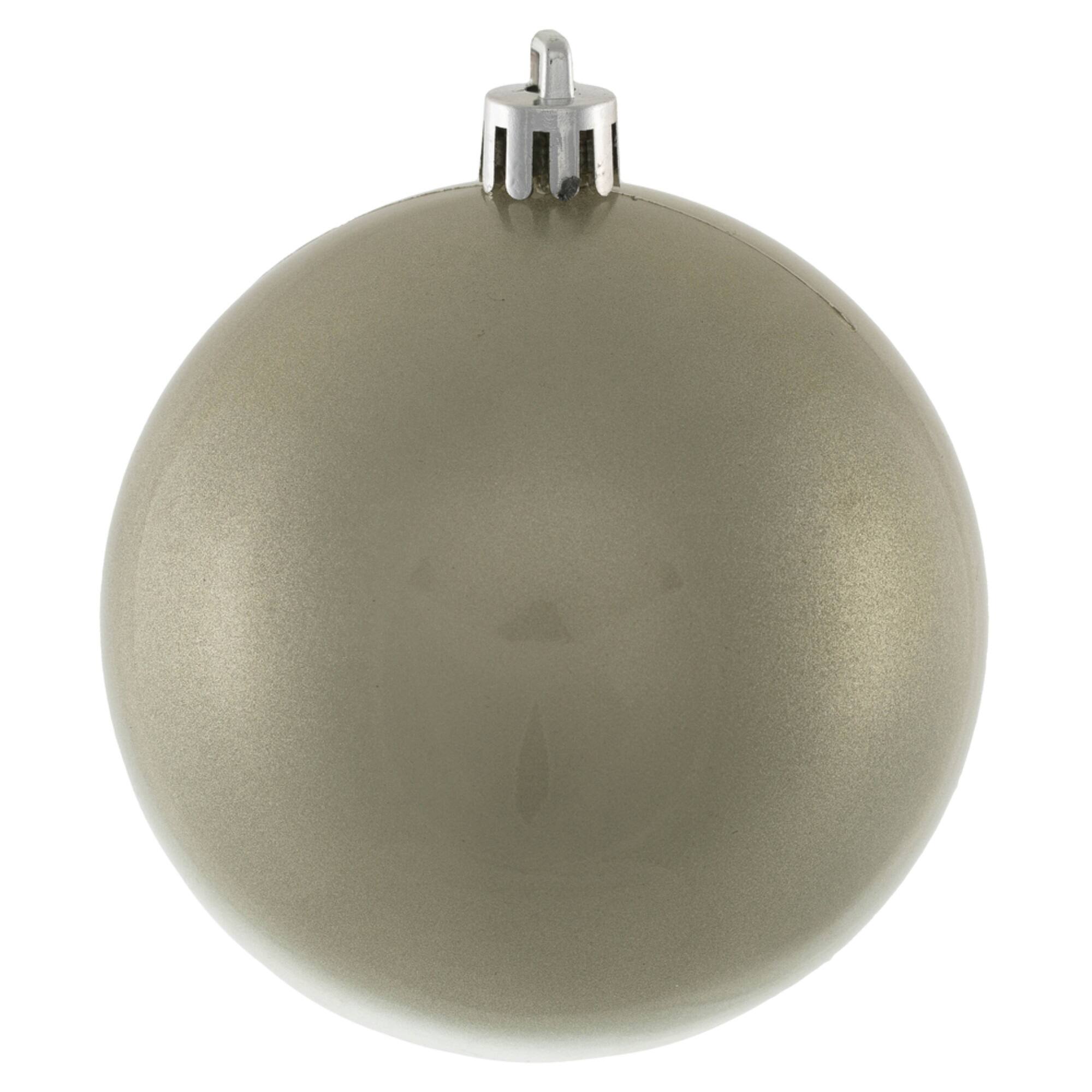 Front. Vickerman - Vickerman 3" Limestone Candy Ball UV Drilled 12 per Bag - Limestone.
