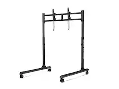Front. Next Level Racing - Next Level Racing Round Tube Freestanding Single Monitor Stand - Black.