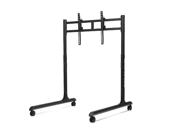 Front. Next Level Racing - Next Level Racing Round Tube Freestanding Single Monitor Stand - Black.