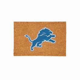 Evergreen Enterprises - Detroit Lions 24" x 36" Outdoor Team Logo Coir Mat - Brown