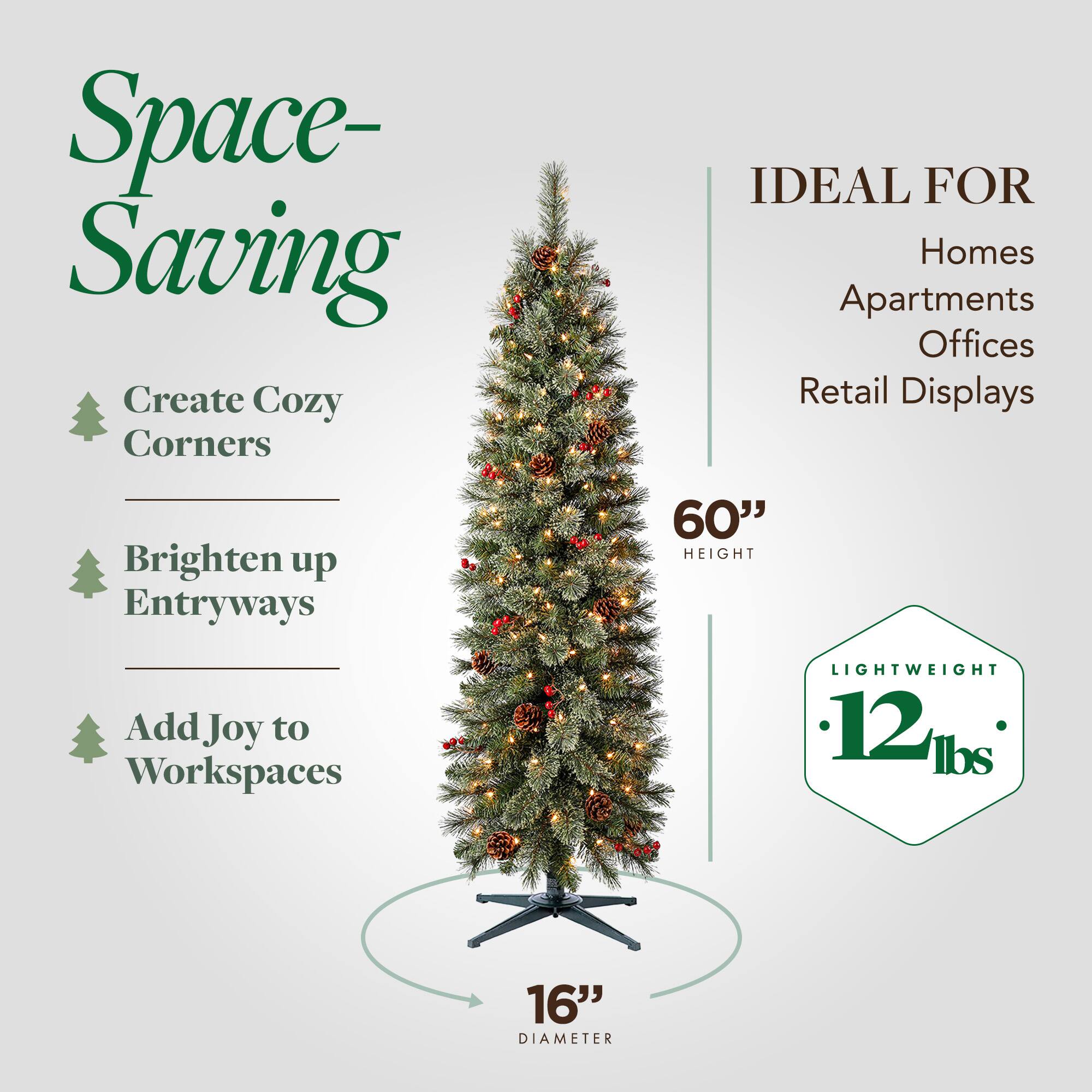 Space-Saving Create Cozy Corners  
Brighten up Entryways  
Add Joy to Workspaces  

IDEAL FOR Homes Apartments Offices Retail Displays  

60" HEIGHT  
LIGHTWEIGHT 12 lbs  
16" DIAMETER