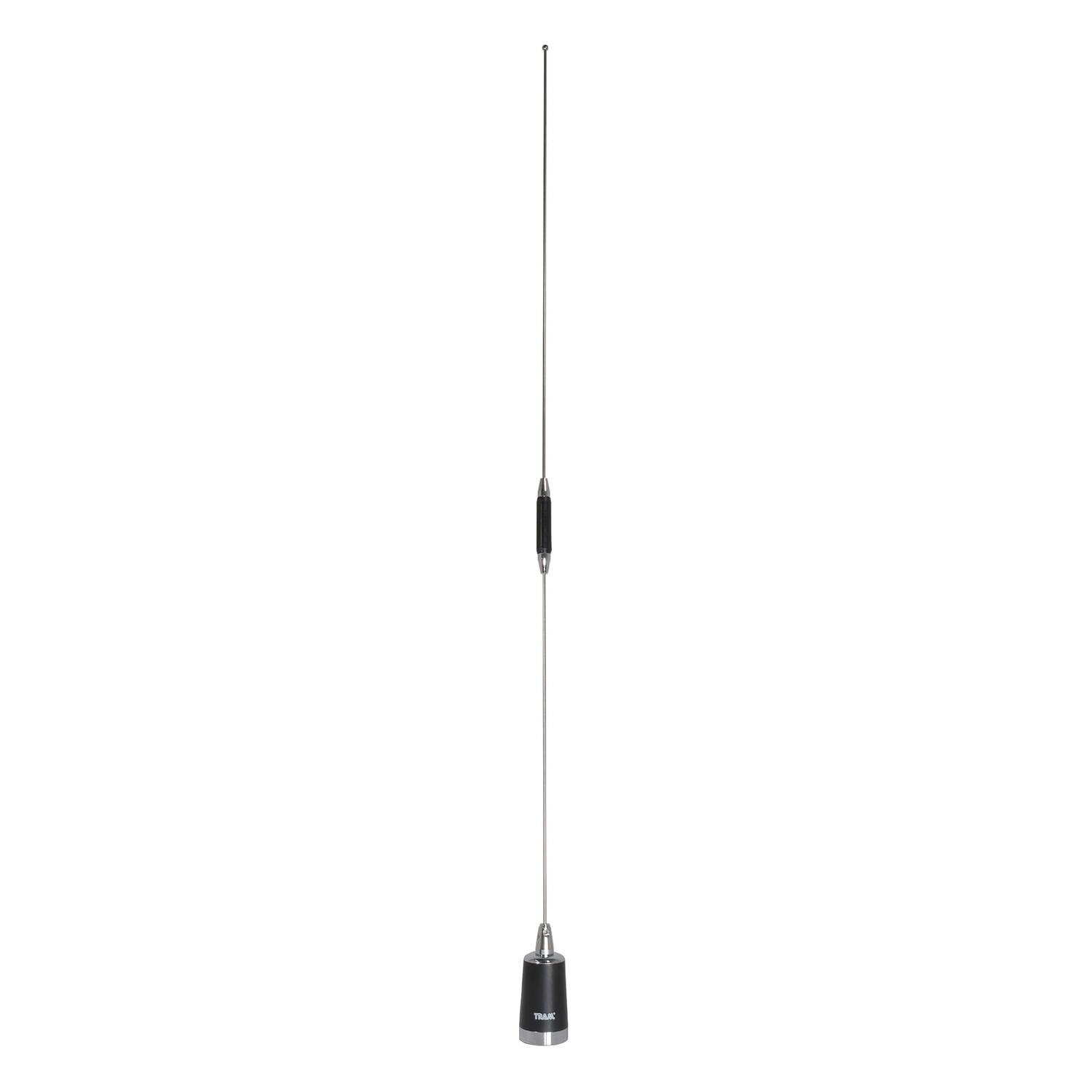 Angle. Tram - Pre-Tuned 144MHz–148MHz VHF/430MHz–450MHz UHF Dual-Band Amateur Trunk or Hole Mount Antenna Kit with PL-259 Connector - Black.