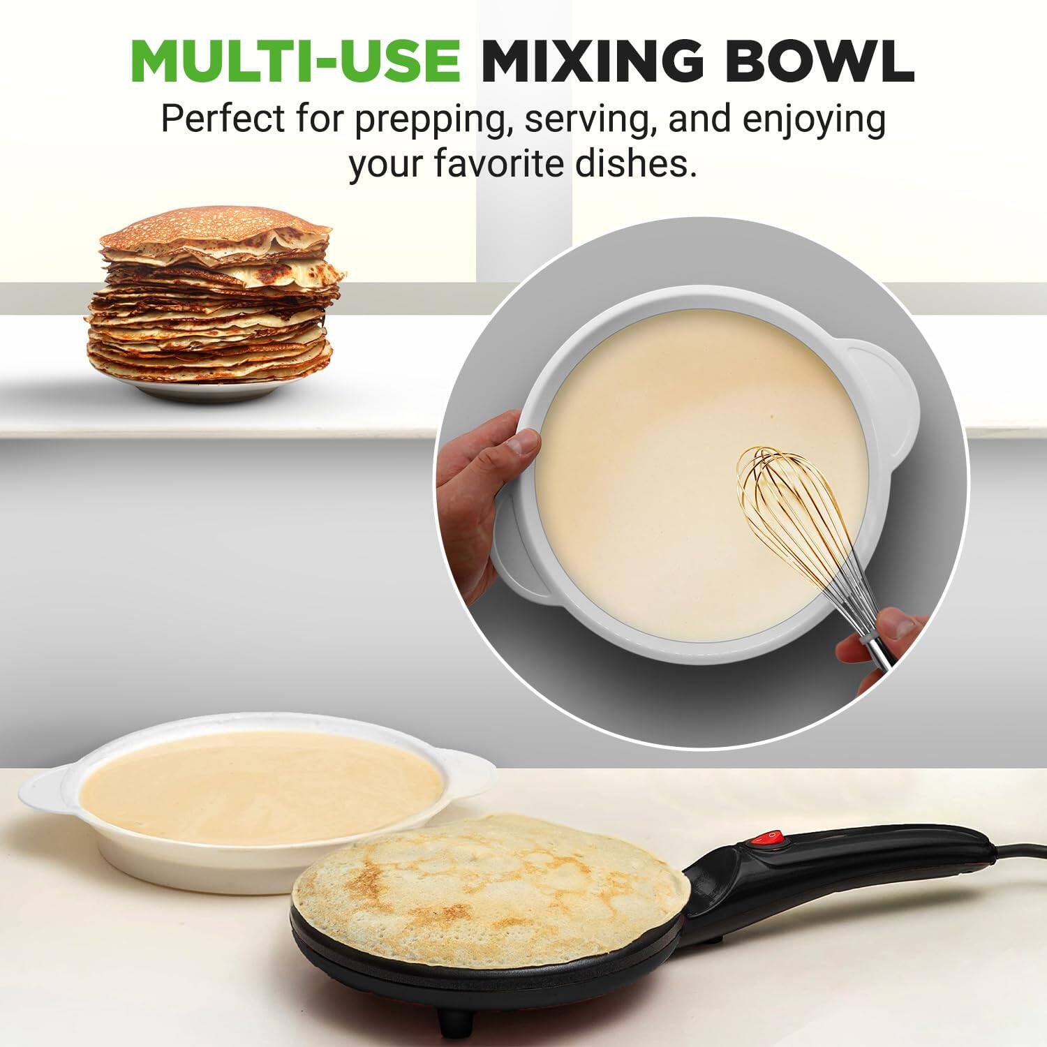 MULTI-USE MIXING BOWL  
Perfect for prepping, serving, and enjoying your favorite dishes.