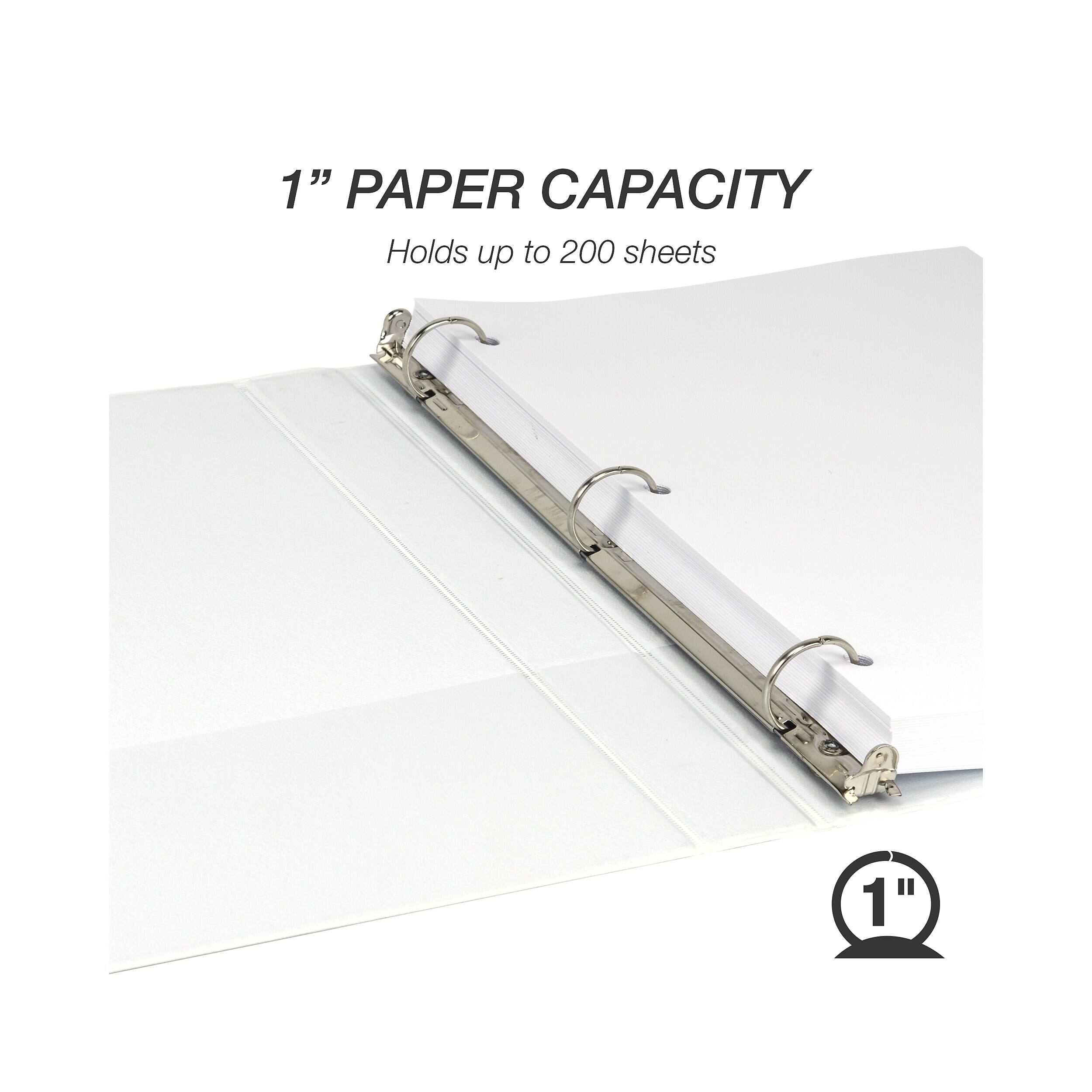 1" PAPER CAPACITY  
Holds up to 200 sheets