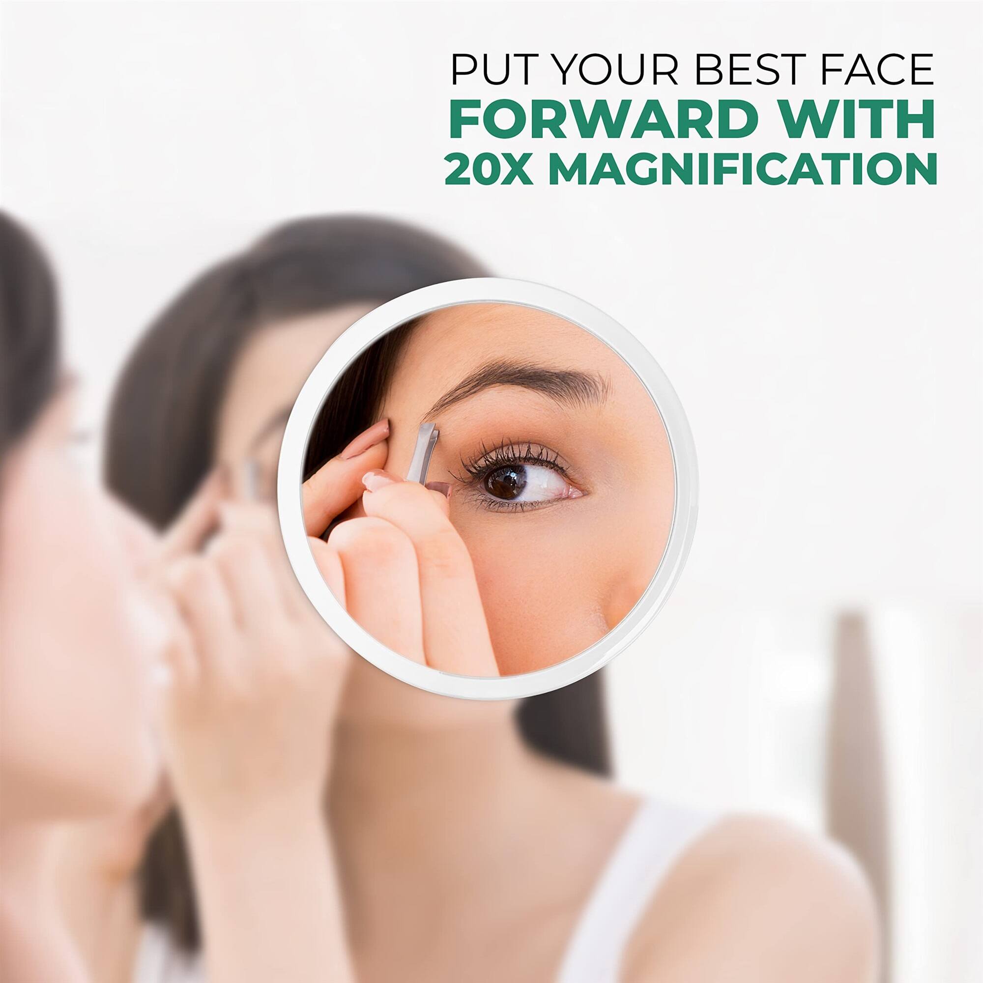 PUT YOUR BEST FACE FORWARD WITH 20X MAGNIFICATION