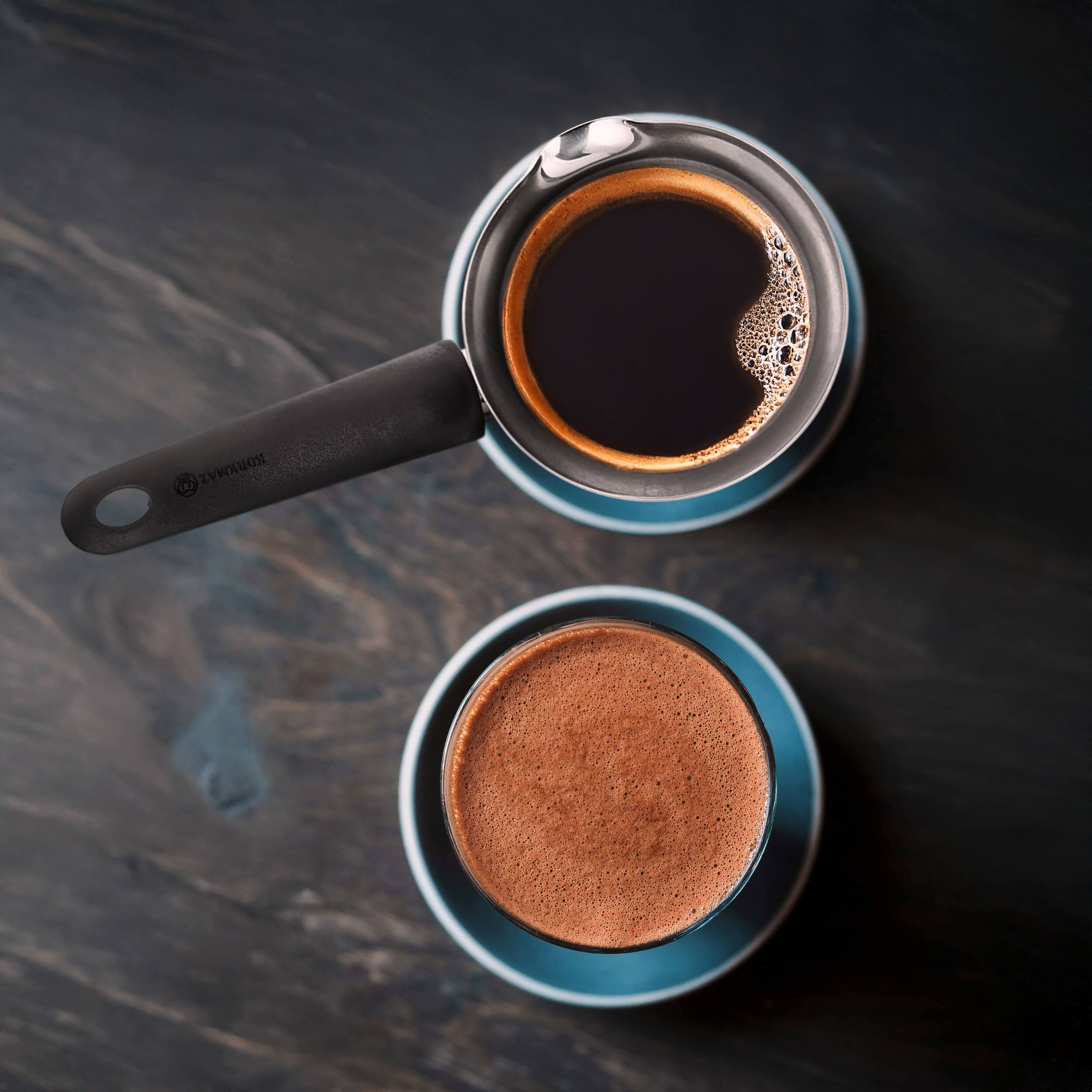 Alt View 6. Korkmaz - Korkmaz Orbit 6 Ounce Stainless Steel Turkish Coffee Pot in Silver - Silver.