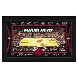 Highland Mint - Miami Heat 2025 Facsimile Signature Court Framed Picture - Multicolor
