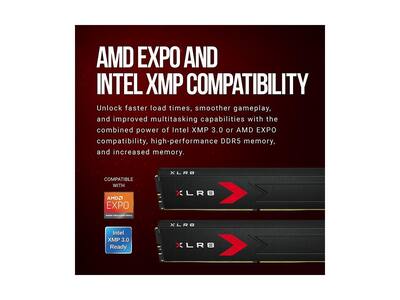 PNY XLR8 32GB (2 x 16GB) DDR5 6000 (PC5 48000) Desktop Memory PNY XLR8 32GB (2 x 16GB) DDR5 6000 (PC5 48000) Desktop Memory