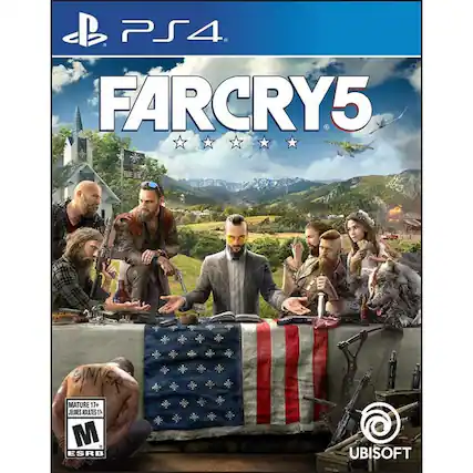 PS4. FARCRY5 GINNER MATURE 17+ JEUNES ADULTES 1 M ESRB UBISOFT - T (Teen 13+)