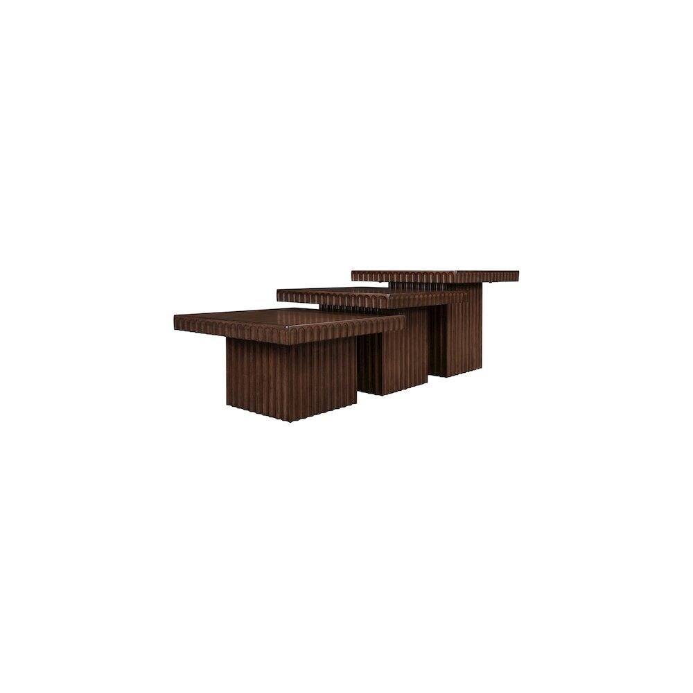 Alt View 4. Meridian Furniture - Spencer Brown Oak Veneer Coffee Table - Brown.